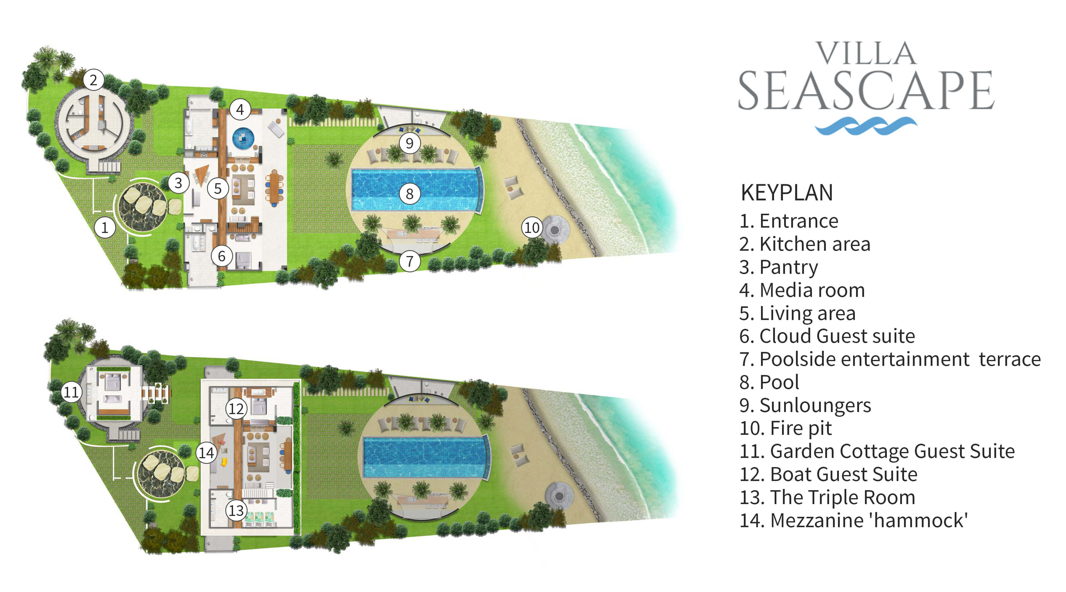 Villa Seascape - Floorplan